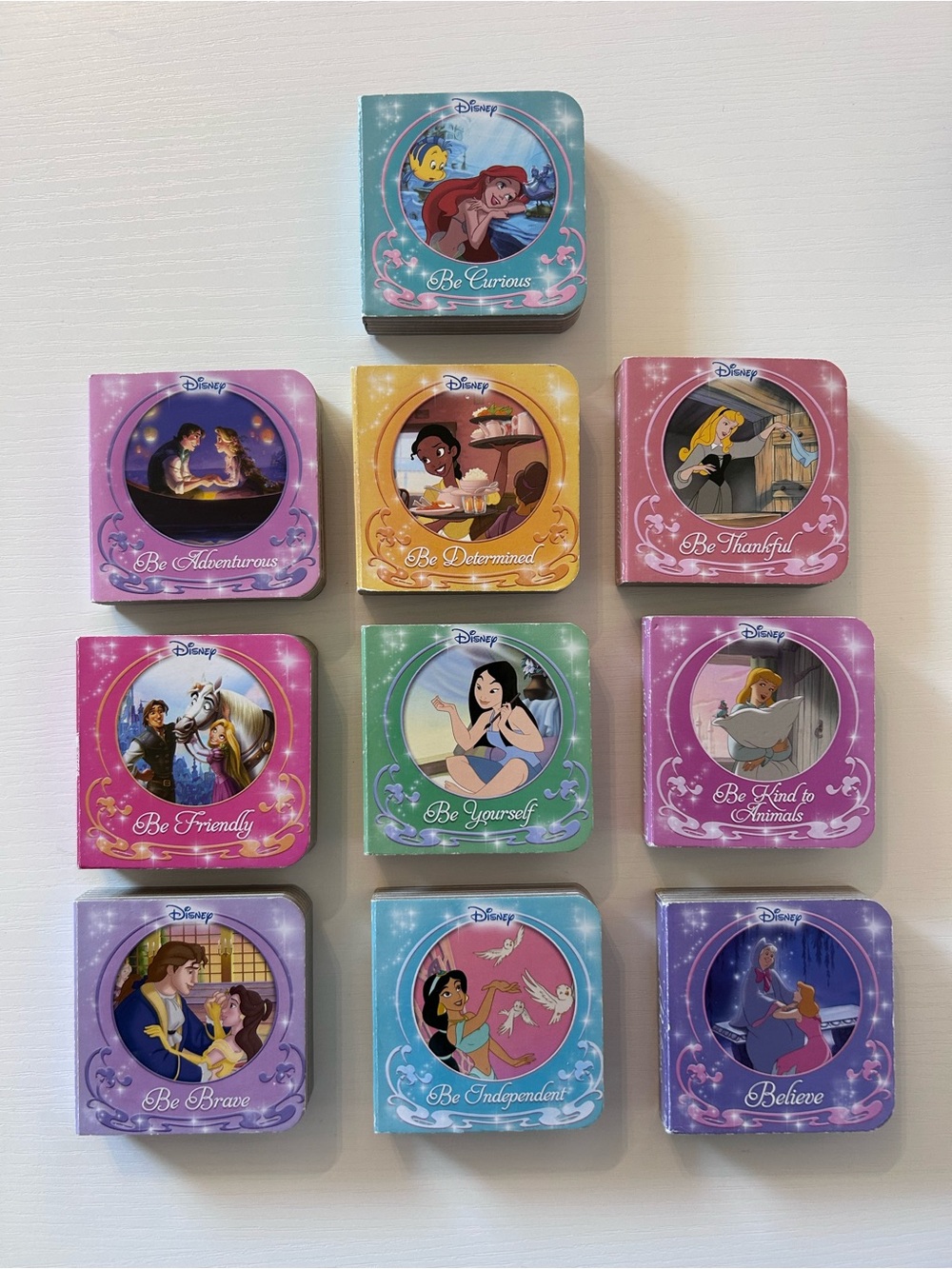 VINTAGE Disney Princess Mini Board Books (Set of 10)